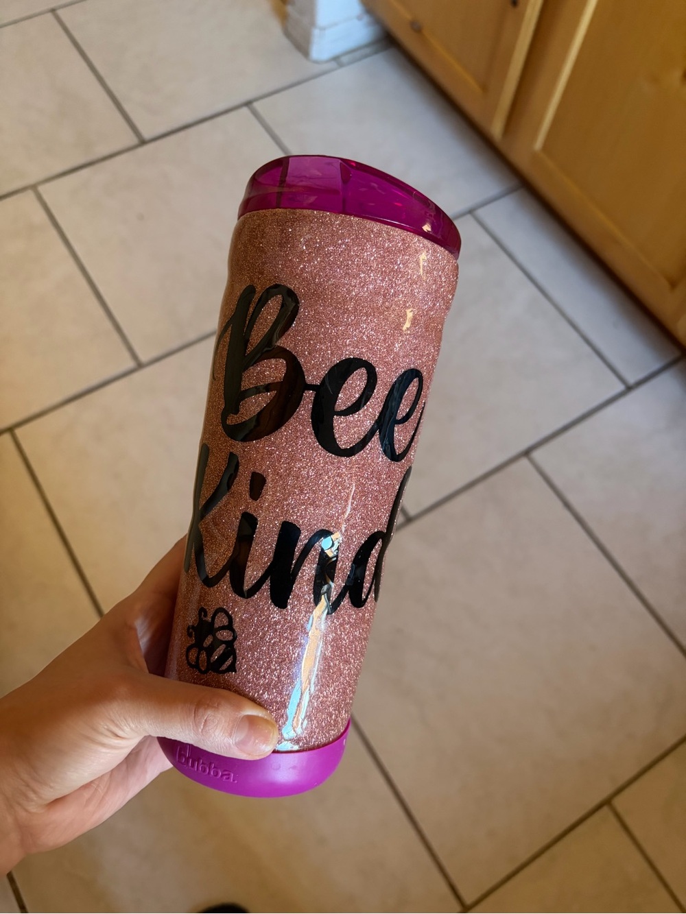 Custom “Bee Kind” cup!